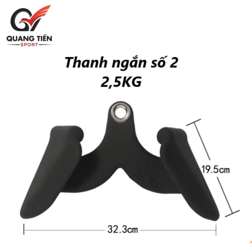 Bộ Power Grip 5 thanh kéo lưng xô kéo row, lat pull down nhập khẩu