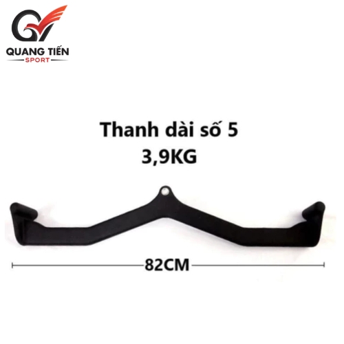 Bộ Power Grip 5 thanh kéo lưng xô kéo row, lat pull down nhập khẩu