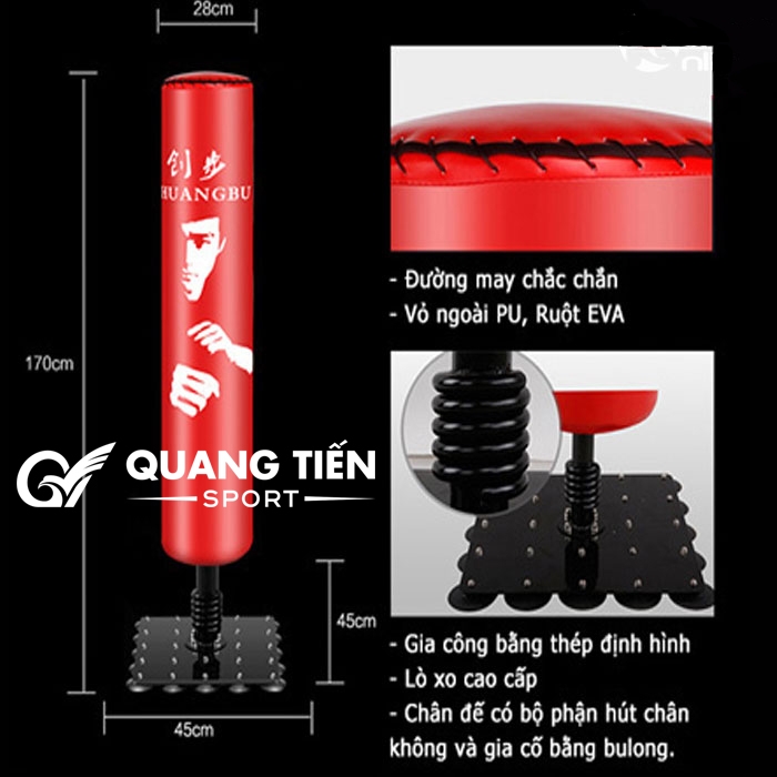 Trụ đấm bốc lò xo Lý Tiểu Long