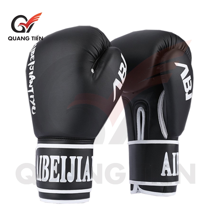 Găng Tay Boxing ABJ đen nhám cao cấp chính hãng