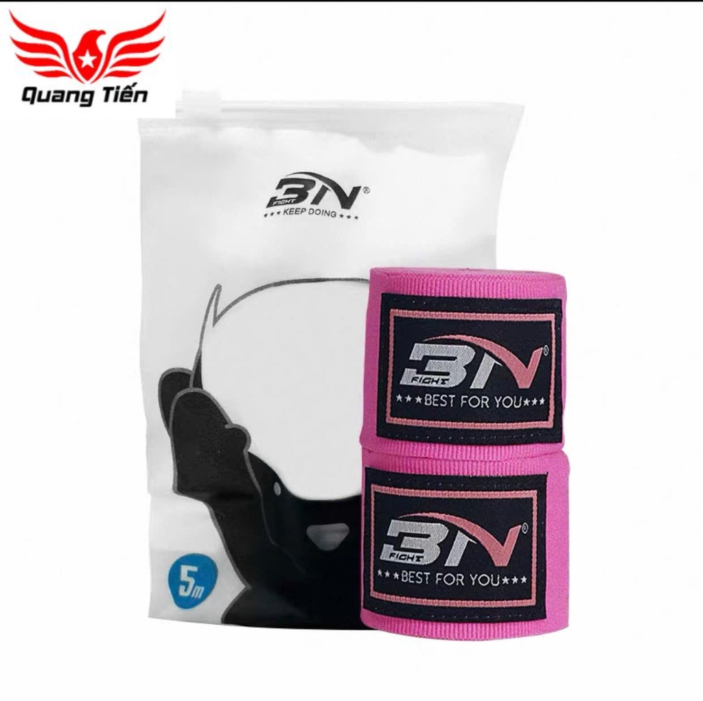Băng đa cuốn tay boxing BN co dãn tặng kèm túi đựng chính hãng (5m)