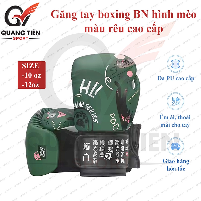 Găng tay Boxing BN mèo chính hãng