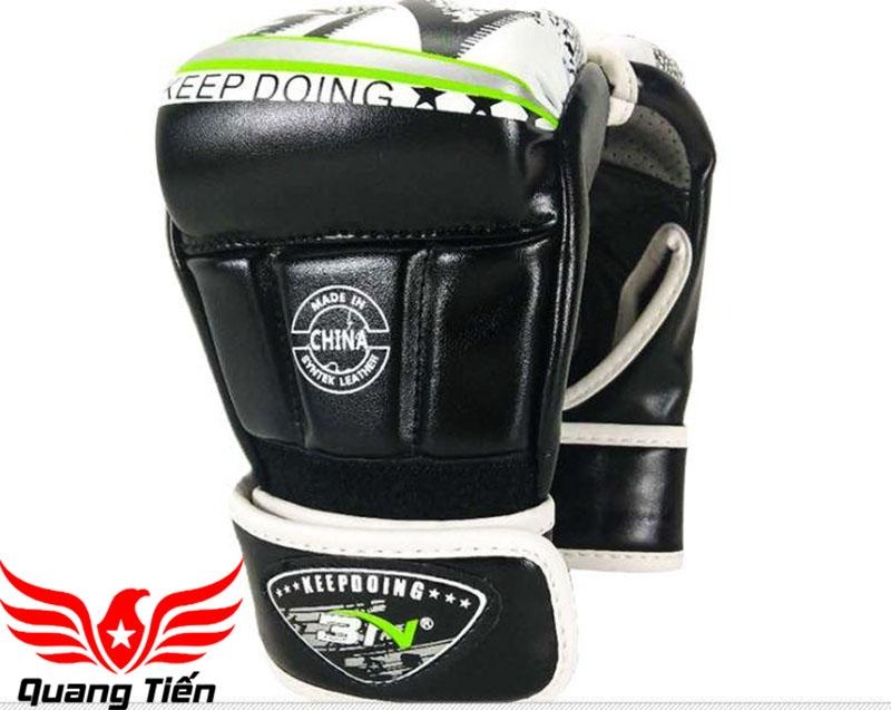 Găng Tay hở ngón MMA BN Găng tay BN MMA cao cấp - MMA Gloves - Màu Đỏ