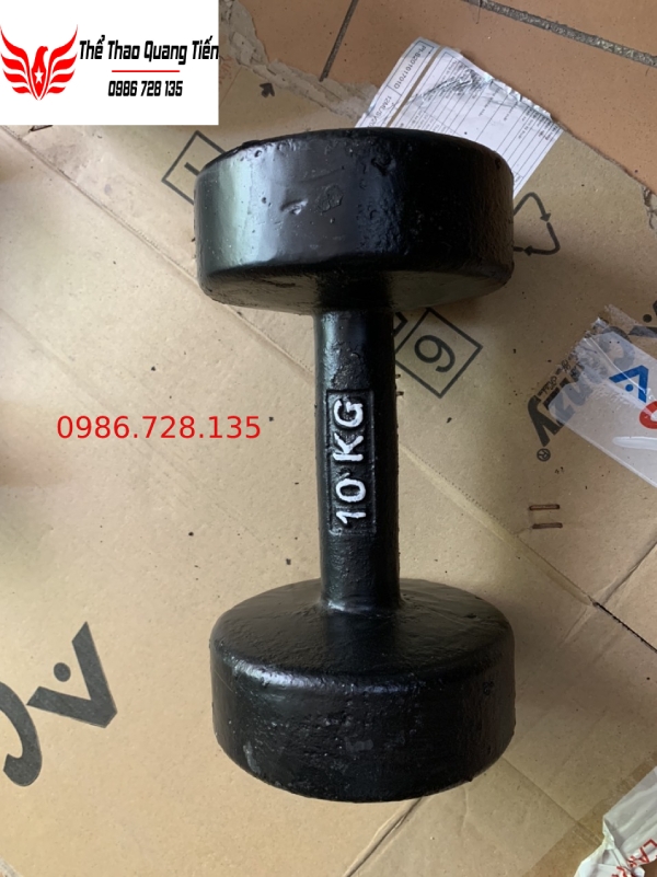 Tạ tay gang đúc liền khối 10 kg loại đẹp 2021 (giá 1 chiếc)