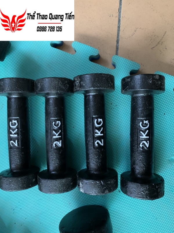 Tạ tay gang đúc liền khối 8 kg loại đẹp 2021 (giá 1 chiếc)