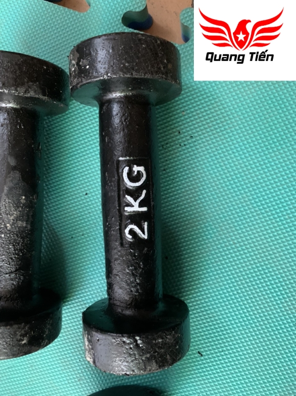 Tạ tay gang đúc liền khối 3 kg loại đẹp 2021 ( giá 1 chiếc)
