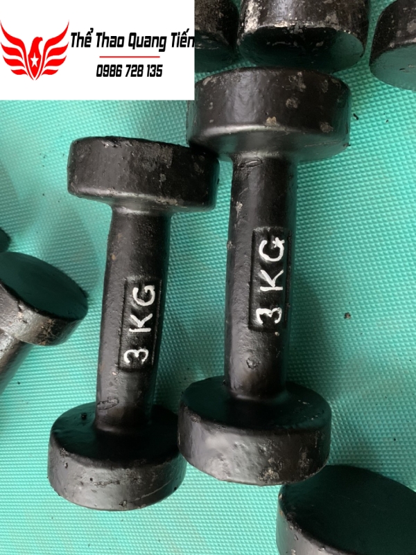 Tạ tay gang đúc liền khối 8 kg loại đẹp 2021 (giá 1 chiếc)