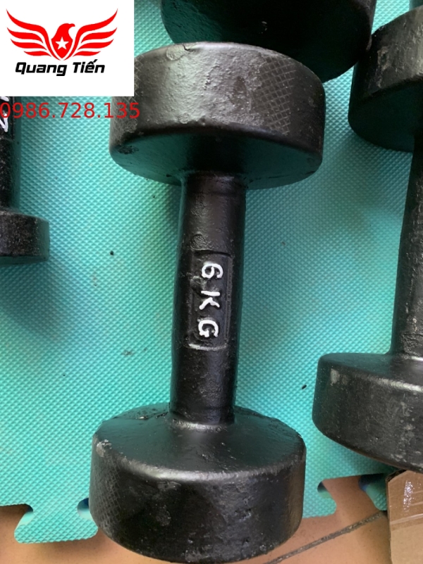 Tạ tay gang đúc liền khối 4 kg loại đẹp 2021 ( giá 1 chiếc )