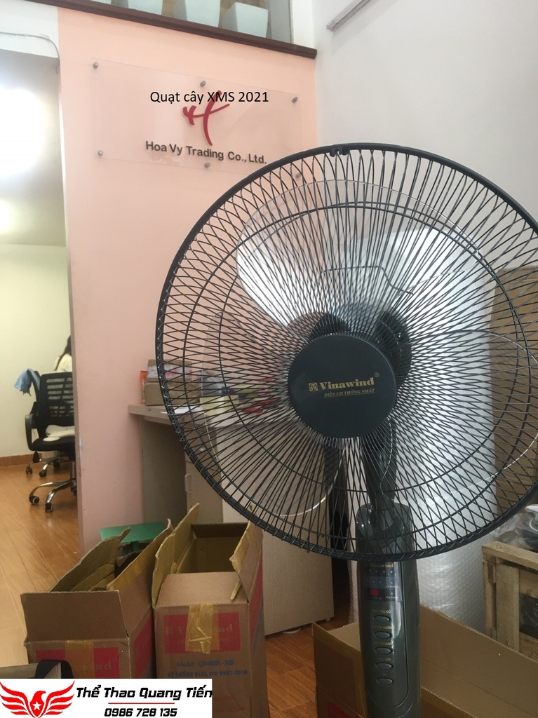 Quạt cây- đứng điện cơ thống nhất vinawind QĐ400 XMS có điều khiển từ xa