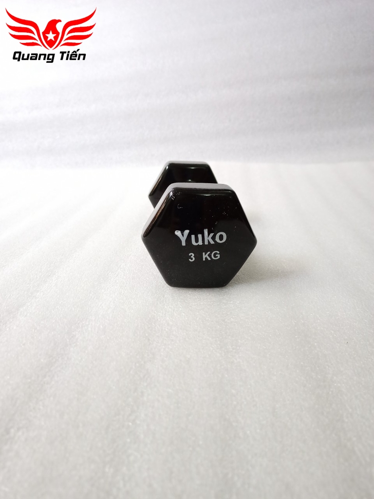 Tạ tay cao su lục giác YuKo cao cấp QT22 ( giá 1 chiếc)