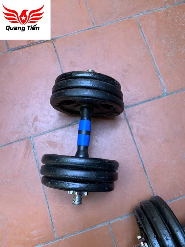Đòn tạ tay 35 cm cao cấp bọc cao su nhập khẩu chính hãng Quang Tiến QT101