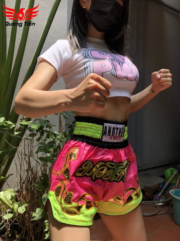 Quần Muay Thái Another Boxer Chính Hãng Muay Thai Short Chất Liệu Satin Cao Cấp | QT-012