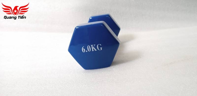 Tạ tay cao su cao cấp siêu đẹp 6kg (giá 1 chiếc)