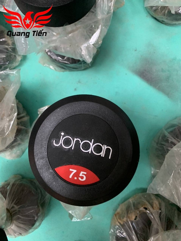 Tạ tay cao su Jordan 7,5kg cao cấp chính hãng QT21 ( giá 1 chiếc)