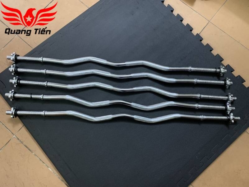 Đòn tạ chữ Z phi 27 mạ crom hàng nhập khẩu siêu đẹp (ốc có chốt) QT-304