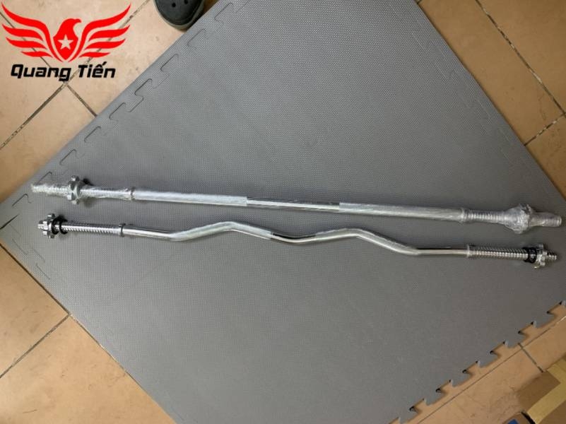 Đòn tạ chữ Z phi 27 mạ crom hàng nhập khẩu siêu đẹp (ốc có chốt) QT-304