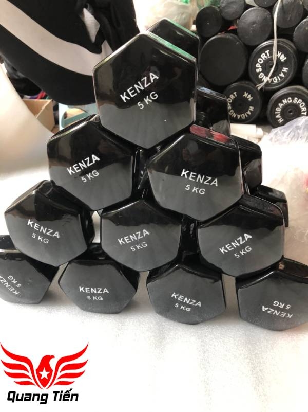Tạ tay cao su cao cấp Kenza 5 kg (giá 1 quả )