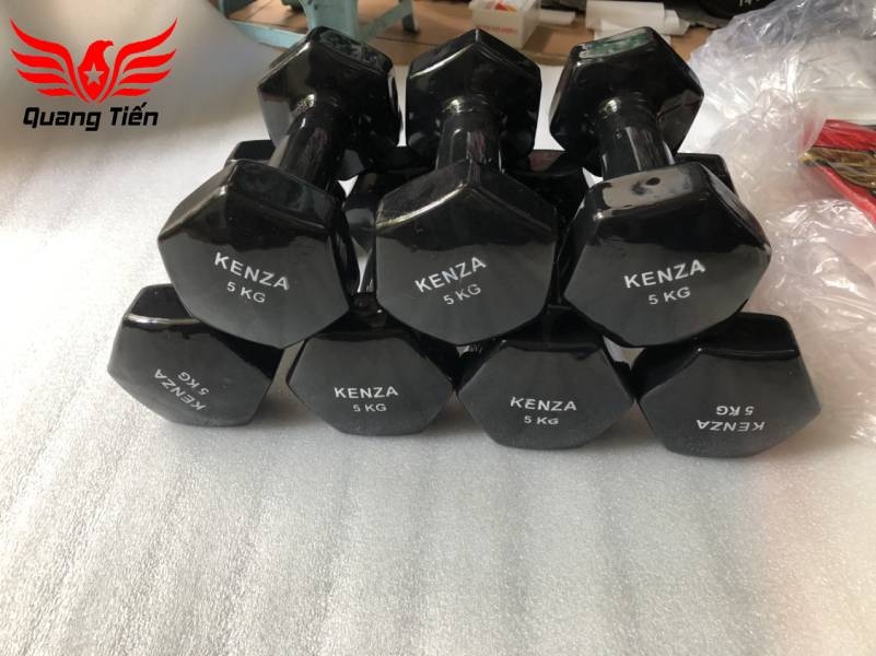 Tạ tay cao su cao cấp Kenza 5 kg (giá 1 quả )