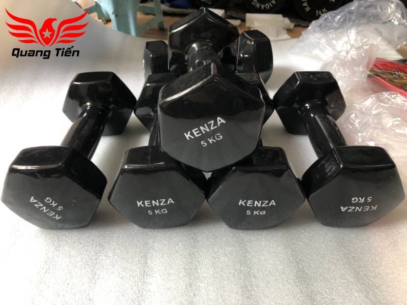 Tạ tay cao su cao cấp Kenza 5 kg (giá 1 quả )