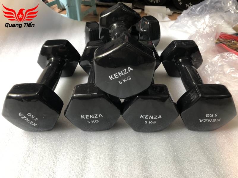 Tạ tay cao su cao cấp Kenza 5 kg (giá 1 quả )