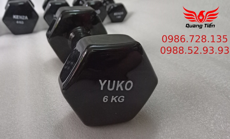 Tạ tay cao su cao cấp yuko 7 kg (giá 1 quả)