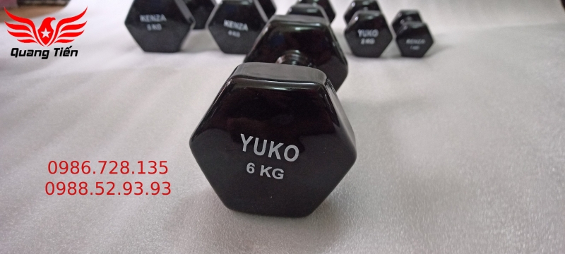 Tạ tay cao su cao cấp yuko 7 kg (giá 1 quả)