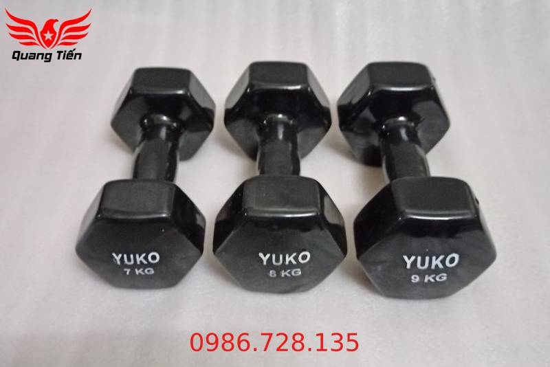 Tạ tay cao su cao cấp Yuko 9 kg (giá 1 quả)