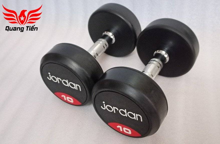 Tạ tay cao su Jordan 10kg cao cấp chính hãng QT21 ( giá 1 chiếc)