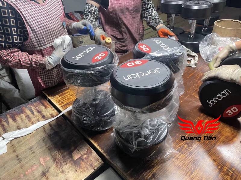 Tạ tay cao su Jordan 10kg cao cấp chính hãng QT21 ( giá 1 chiếc)