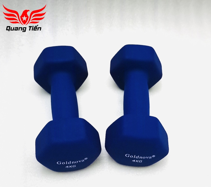 Tạ tay thép bọc su chất liệu nhung gai cao cấp Goldnova (giá 1 chiếc)