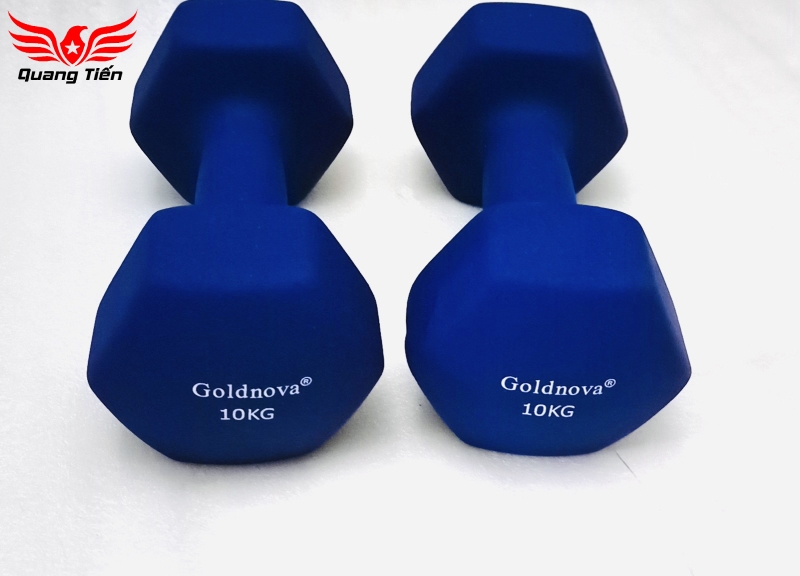 Tạ tay thép bọc su chất liệu nhung gai cao cấp Goldnova 3kg (giá 1 chiếc)