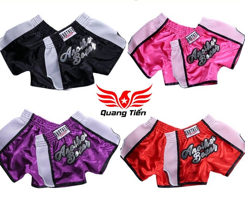 Quần Muay Thái Another Boxer Chính Hãng Muay Thai Short Chất Liệu Satin Cao Cấp | QT-019