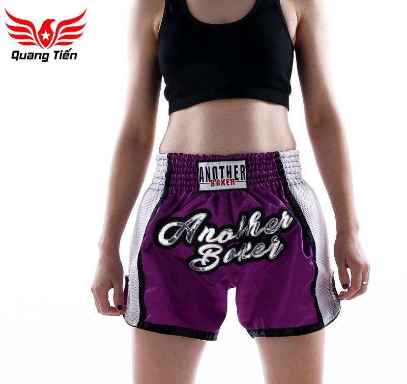 Quần Muay Thái Another Boxer Chính Hãng Muay Thai Short Chất Liệu Satin Cao Cấp | QT-020