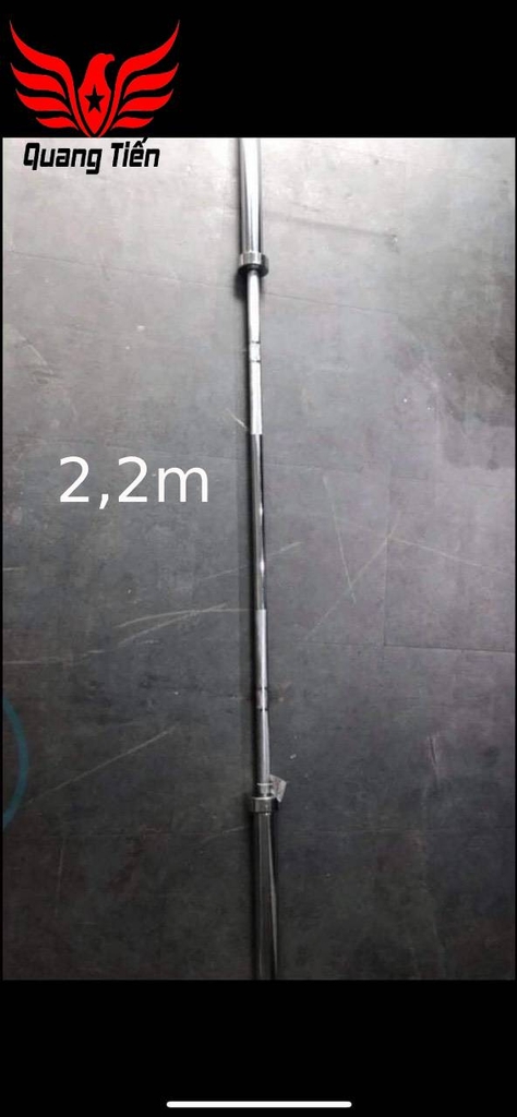 Đòn tạ 2,2 m phi 50 Iron Bull nhập khẩu siêu đẹp chính hãng nặng 20 kg
