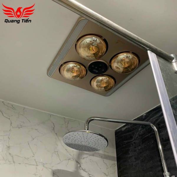 Đèn sưởi nhà tắm 4 bóng âm trần LED HE9 (Điều khiển từ xa) - Chính Hãng