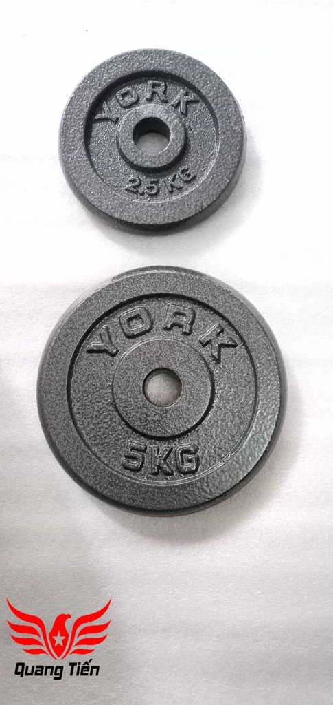 Tạ bánh đĩa sắt nhập khẩu siêu đẹp sơn bóng 2,5kg