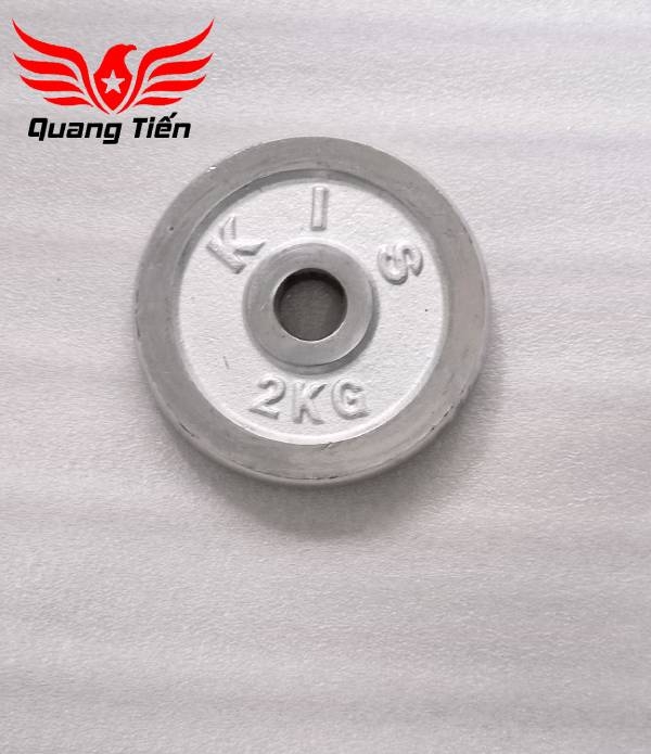 Tạ bánh đĩa sắt nhập khẩu siêu đẹp mạ inox 0,5kg