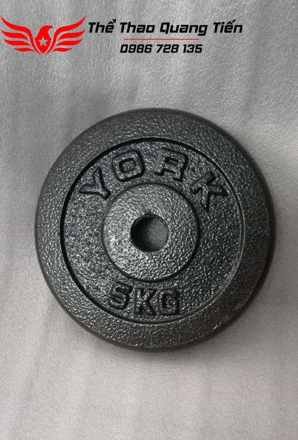 Tạ bánh đĩa sắt nhập khẩu siêu đẹp sơn bóng 5kg