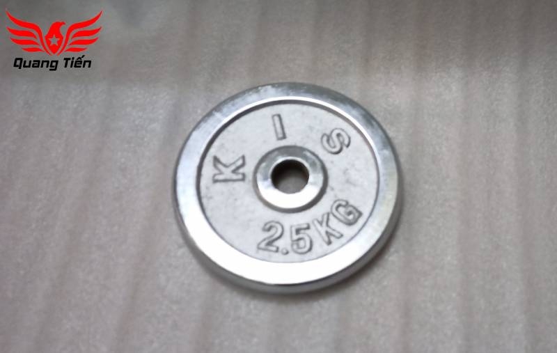 Tạ bánh đĩa sắt nhập khẩu siêu đẹp mạ inox 5kg