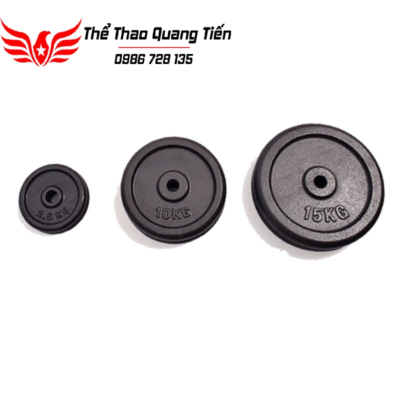 Tạ bánh đĩa sắt nhập khẩu siêu đẹp sơn bóng 2,5kg