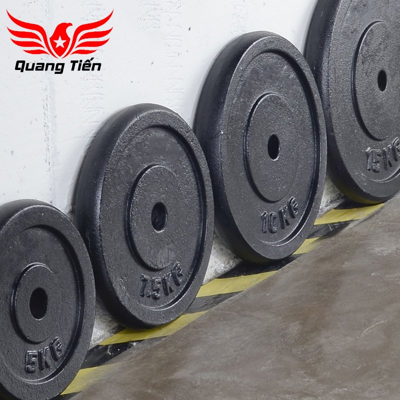 Tạ bánh đĩa sắt nhập khẩu siêu đẹp sơn bóng đủ cân