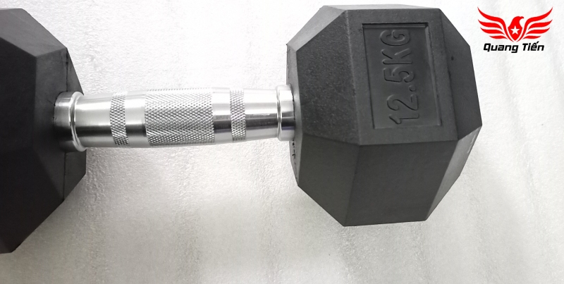 Tạ tay cao su lục giác cao cấp Iron Bull 12,5kg nhập khẩu ( giá 1 quả )