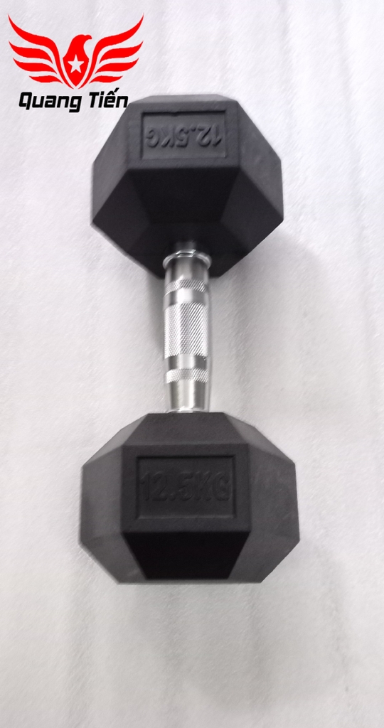 Tạ tay cao su lục giác cao cấp Iron Bull 12,5kg nhập khẩu ( giá 1 quả )
