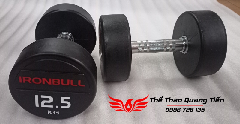 Tạ tay thép bọc cao su Ironbull IR04 nhập khẩu chính hãng