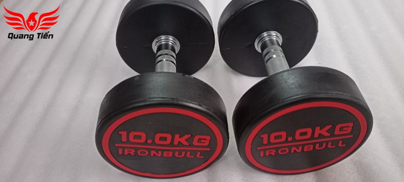 Tạ tay thép bọc cao su IronBull IR03 nhập khẩu chính hãng (giá 1 quả)