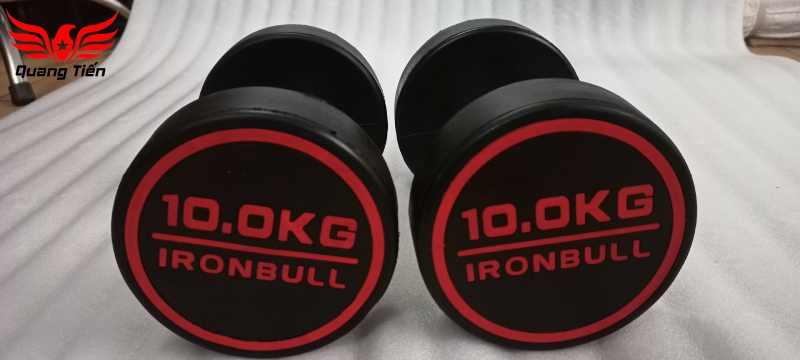 Tạ tay thép bọc cao su IronBull IR03 nhập khẩu chính hãng (giá 1 quả)