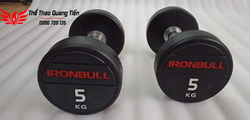 Tạ tay thép bọc cao su Ironbull IR04 nhập khẩu chính hãng