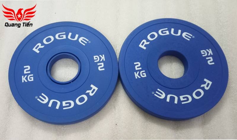 Tạ bánh cao su ROGUE cao cấp 1 kg mini lỗ 50 nhập khẩu