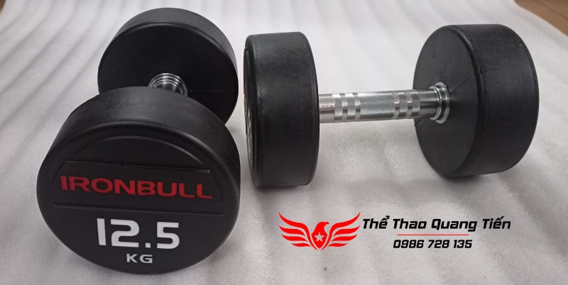 Tạ tay thép bọc cao su Ironbull IR04 nhập khẩu chính hãng