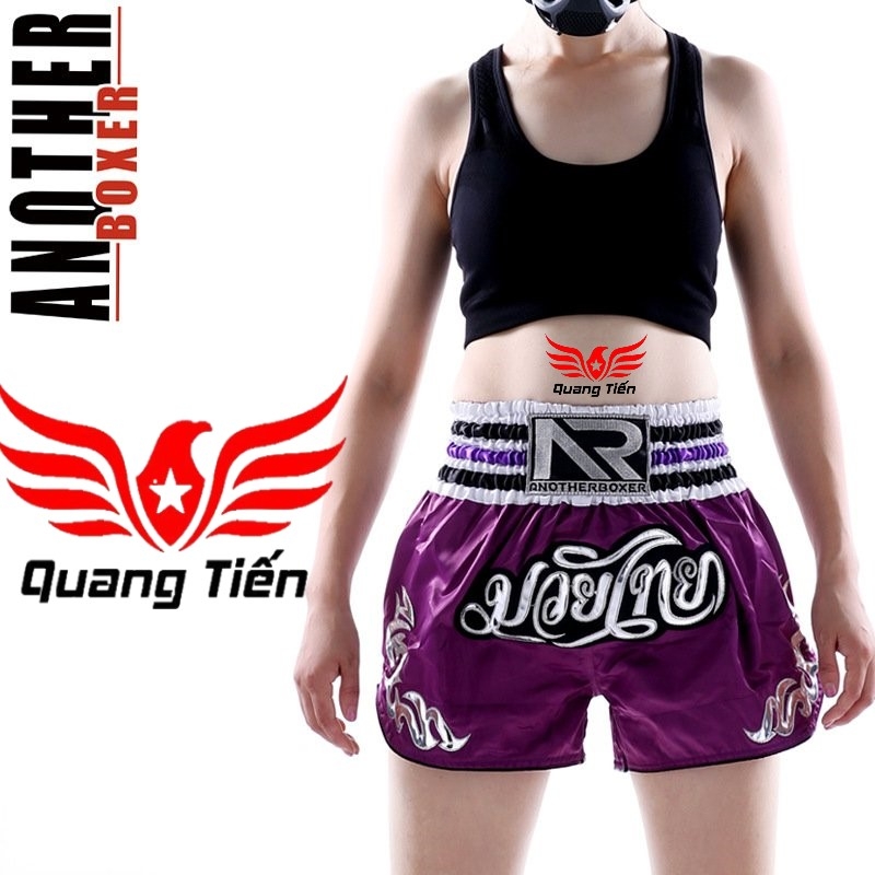 Quần Muay Thái Another Boxer Chính Hãng Muay Thai Short Chất Liệu Satin Cao Cấp | QT-023